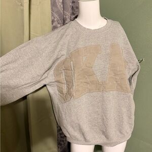 Gray OKAY skullhouse Sweatshirt